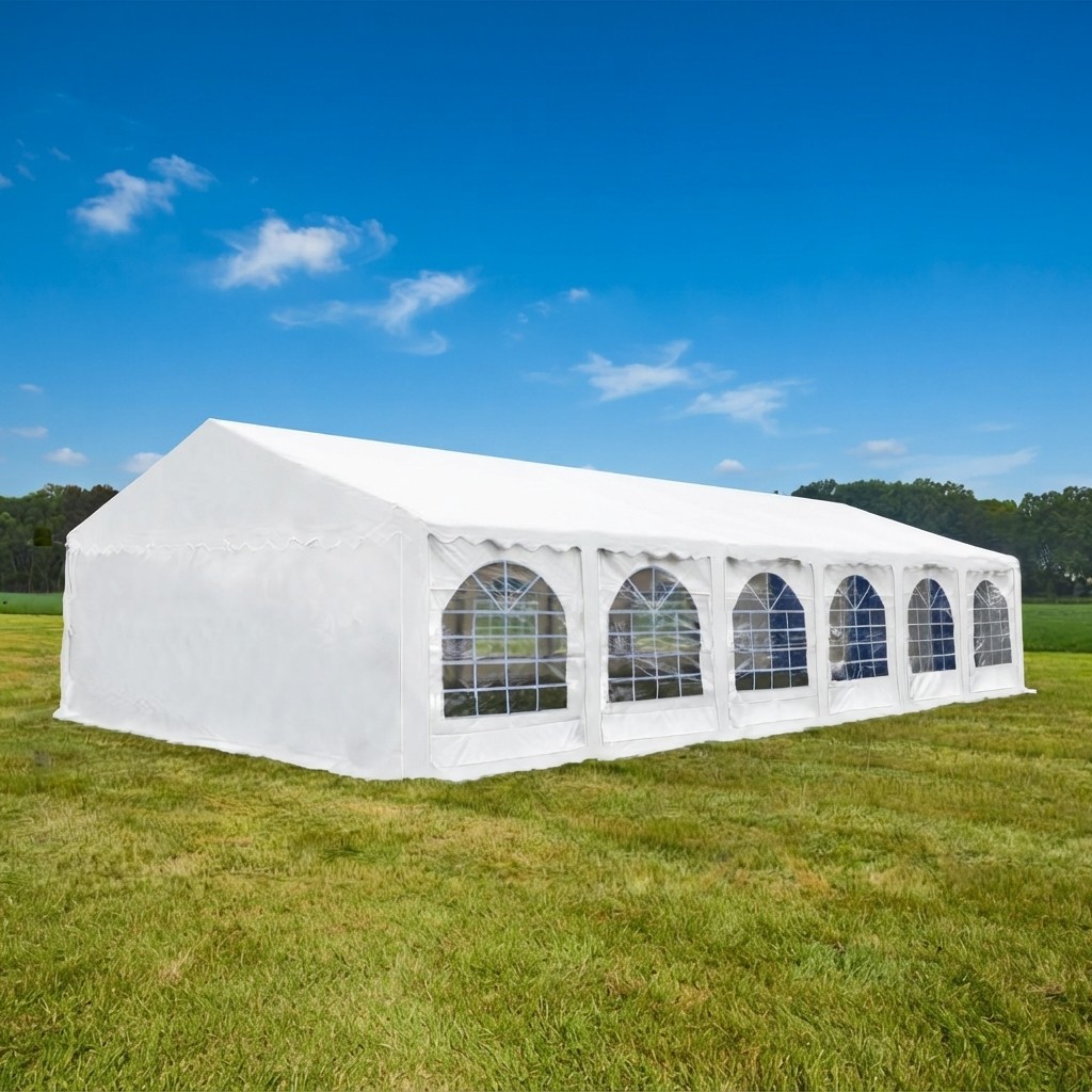 Witte frame tent 10 x 5 meter bij Revando Verhuur in Maarheeze