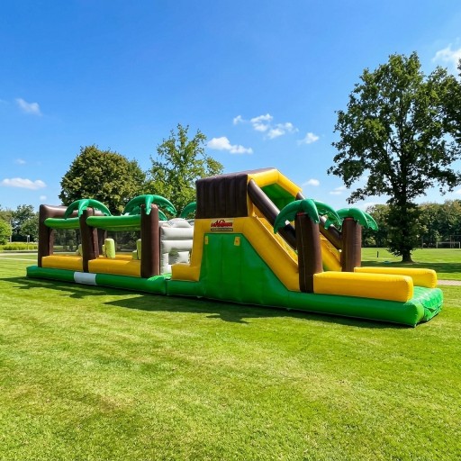 Stormbaan Jungle Run van 17 meter met junglethema huren