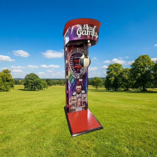 Boxbalmachine met scorebord voor op een feest of evenement huren