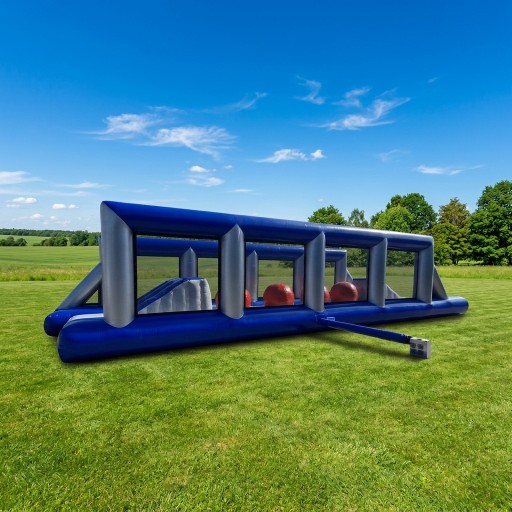 Stormbaan Bouncing Balls van 20 meter met wanden van 5 meter hoog huren