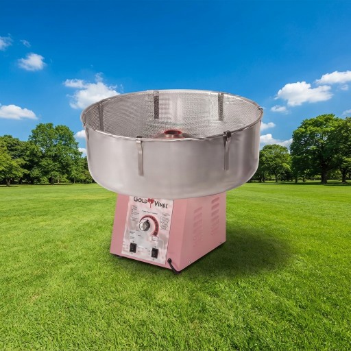 Nostalgische suikerspinmachine als tafelmodel met suikerspin huren bij Revando Verhuur in Maarheeze